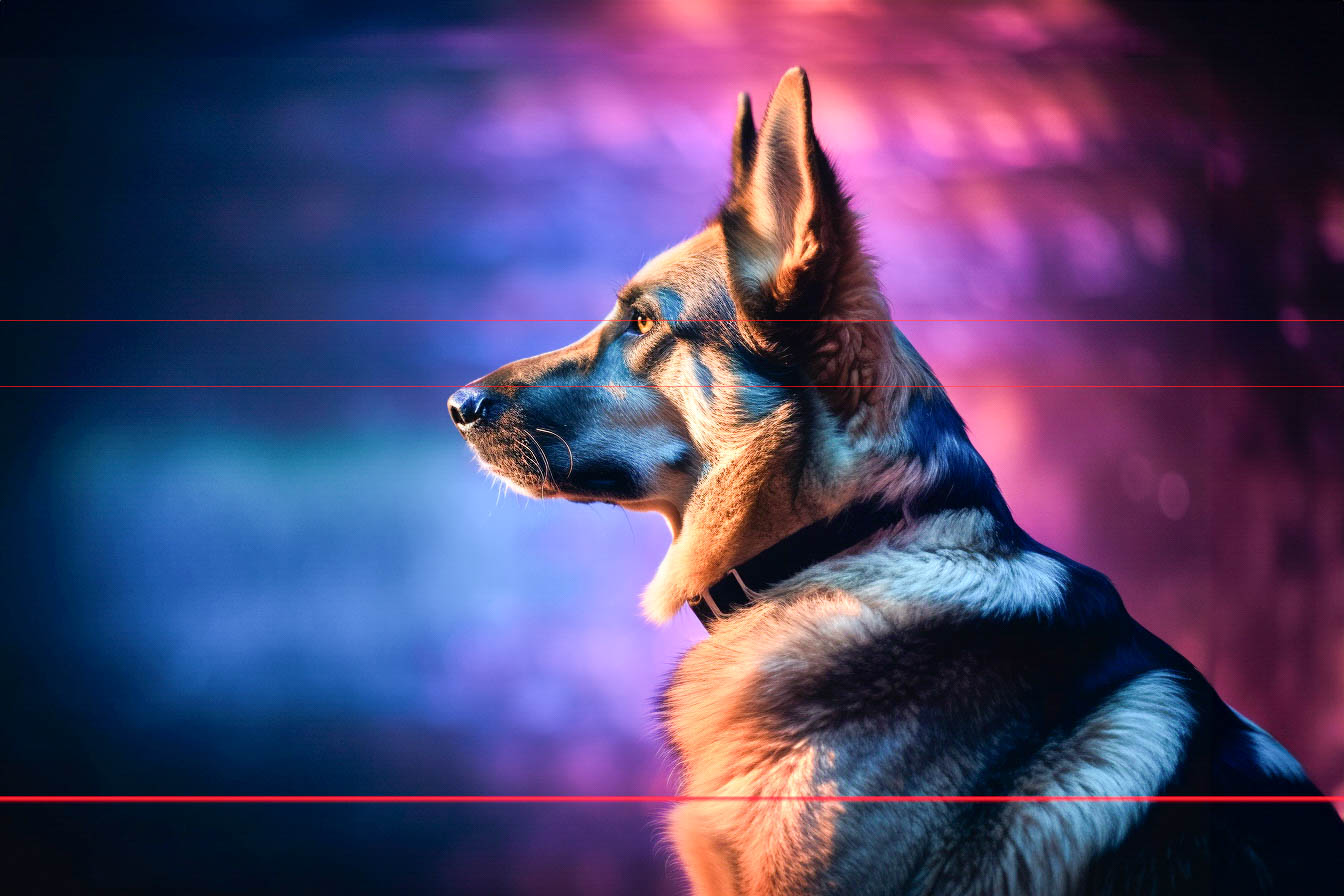 German Shepherd Dog - Profile In Courage